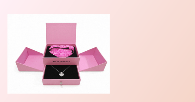 Caja de joyeria con rosas